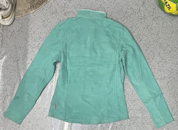 Quencha women’s fleece lite weight Sweatshirt sky blue size S - Image 2