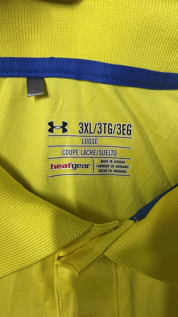 Under Armour Heatgear half sleeve Tshirt yellow 3XL - Image 3