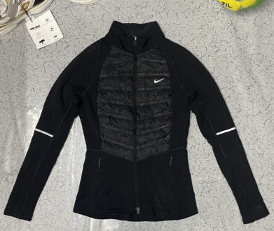 Nike Running 800 Puffer Track Jacket Black Size S