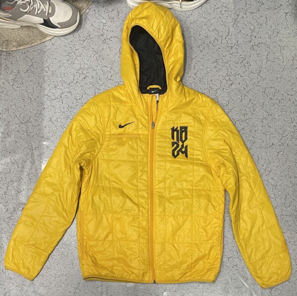 Nike Hooded Puffer lite weight winter jacket size L Yellow
