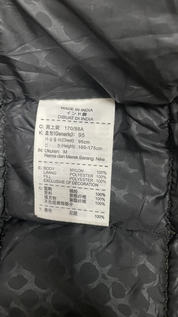 Nike Hooded Puffer lite weight winter jacket size L Yellow - Image 7