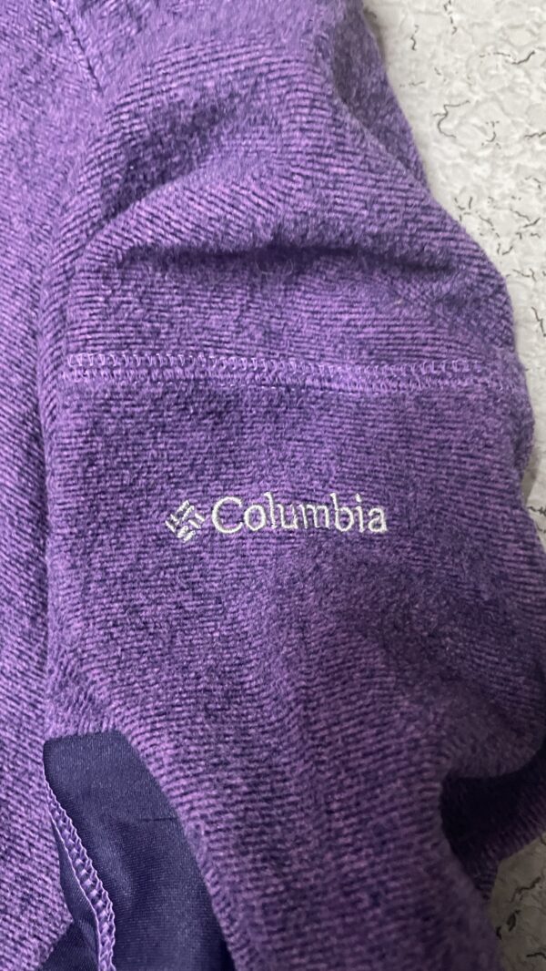 Columhia Omi Wick half zip up winter Sweater unisex purple size L - Image 5