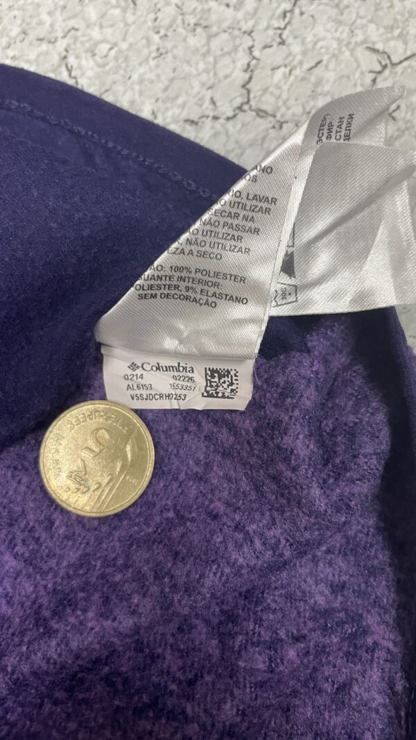 Columhia Omi Wick half zip up winter Sweater unisex purple size L - Image 6