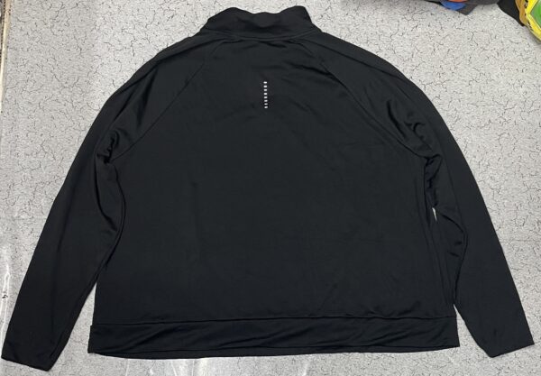 Nike Running Dri Fit Swoosh Half Zip Up oversized Tshirt Balck size XXL - Image 2