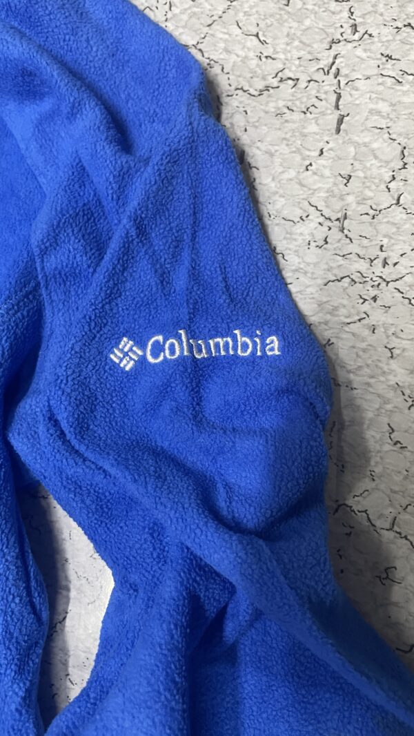 Columbia Long Neck Winter Sweatshirt lite weight Size S blue - Image 6