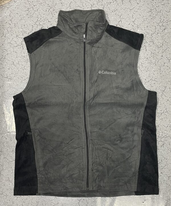 Columbia Men’s Winter Sweatshirt sleeveless Grey black size XL