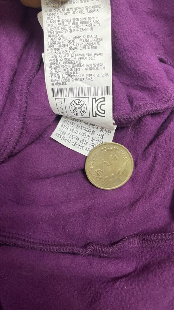 Nepa Nolimit Extreme Puffer Hooded Winter Jacket black Purple size M - Image 6