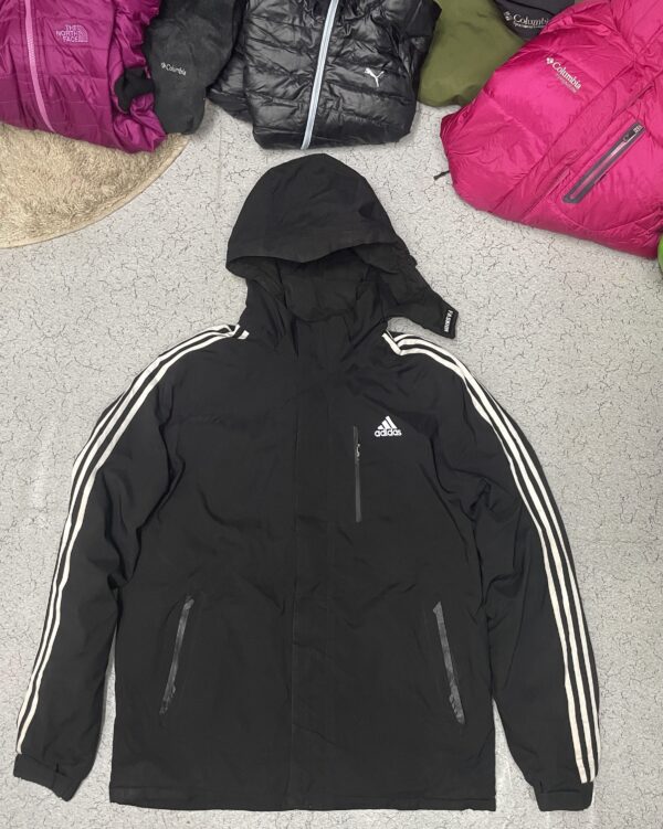 Adidas Reversible Unisex Winter Hooded Oversized Jacket Size Xl