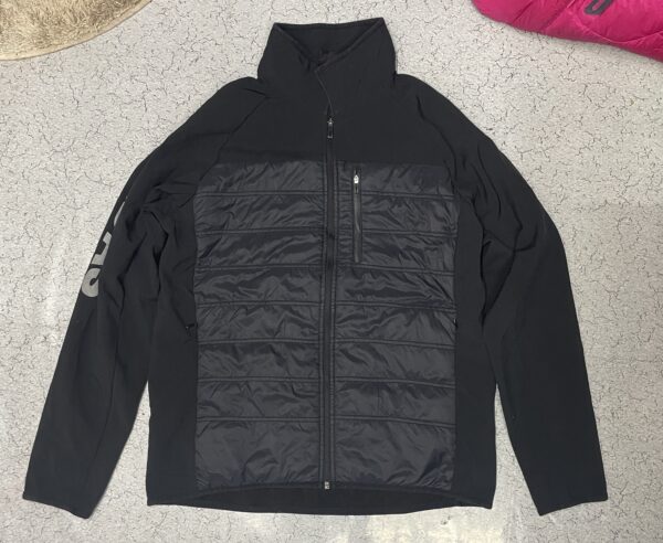 Adidas Puffer Winter Lite Weight Large Logo Jacket Black Size Xl