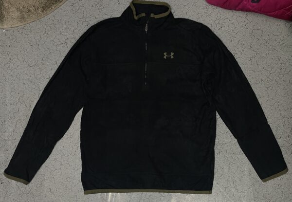 Under Armour Half Zip Up Fleece Sweater Black Size L