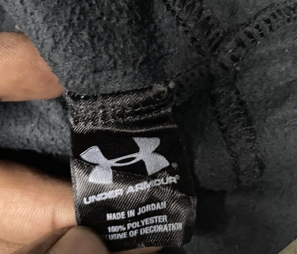 Under Armour Half Zip Up Fleece Sweater Black Size L - Image 2