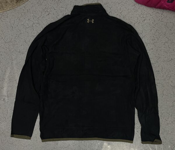 Under Armour Half Zip Up Fleece Sweater Black Size L - Image 4