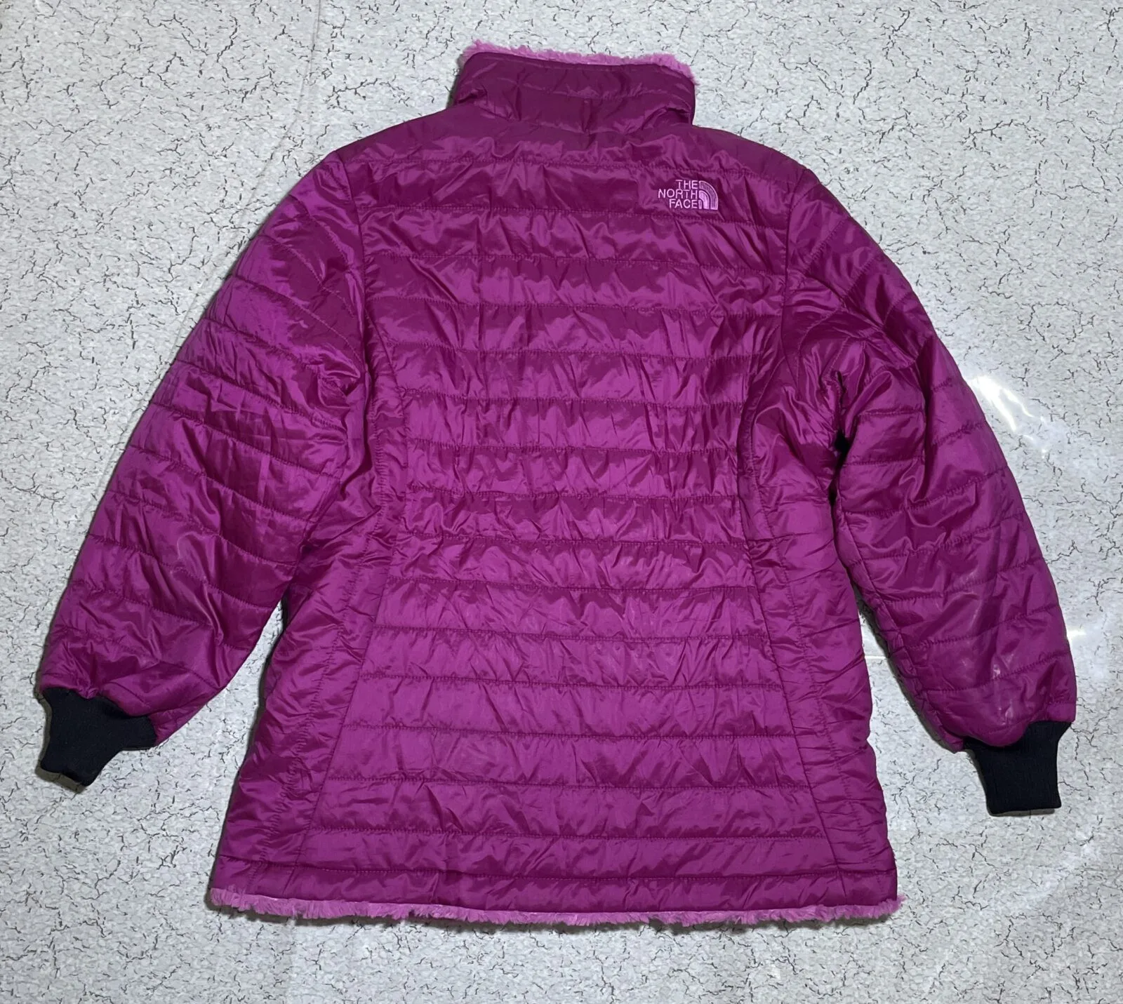 The North Face Women’s Reversible Jacket Puffer Fleece Pink Size M