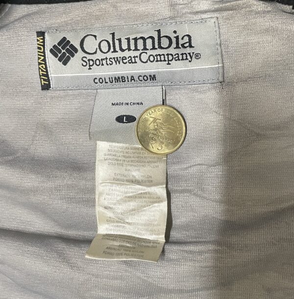 Columbia Titanium Hooded Winter Jacket Size Xl Green Black - Image 2