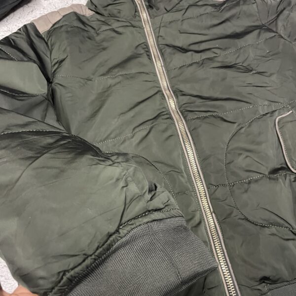 Zara Men Olive Green Bomber jacket size XL - Image 5