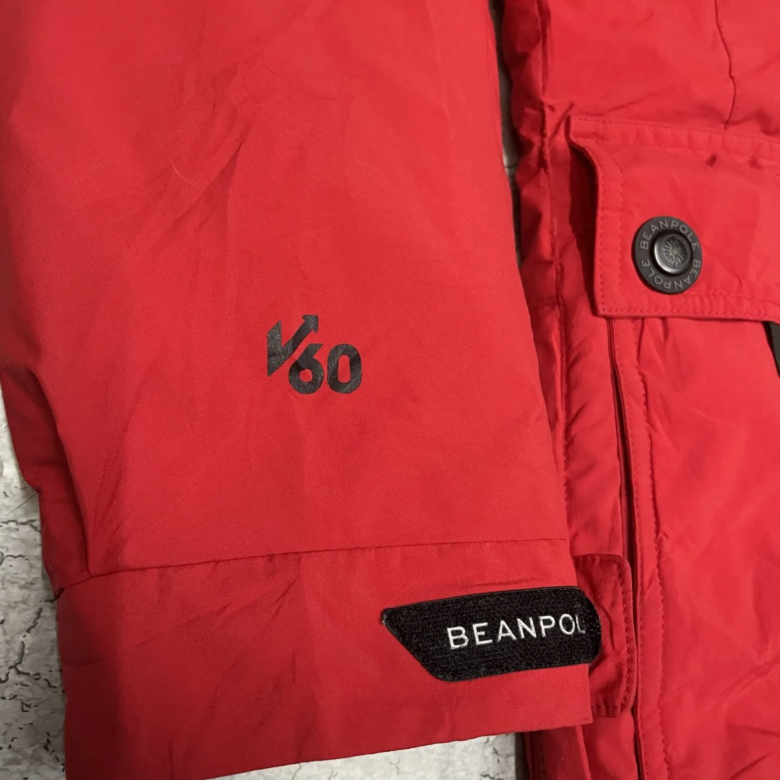Beanpole Outdoor V60 Outdoor Parka Jacket Red | Waterproof | Windstopper | Winter L 5 thrift jackets india