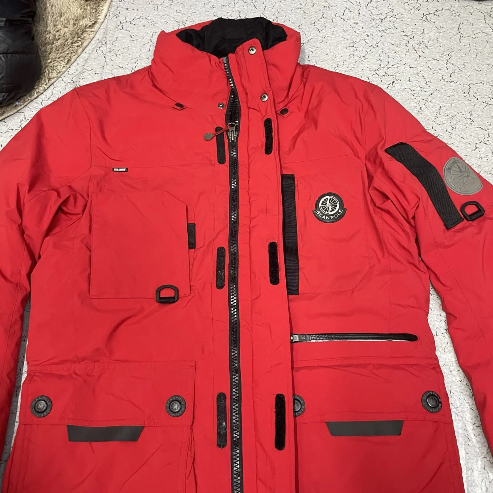 Beanpole Outdoor V60 Outdoor Parka Jacket Red | Waterproof | Windstopper | Winter L 9 thrift jackets india