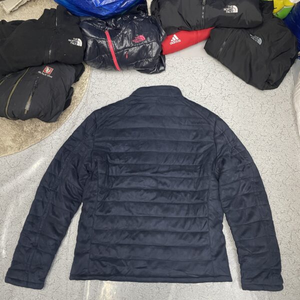 ZARA Quilted Lightweight Insulated Jacket Navy Blue L - Image 7