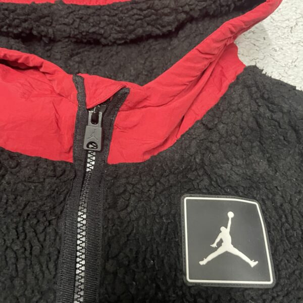 Jordan Hooded Sherpa fleece winter Jacket M - Image 4