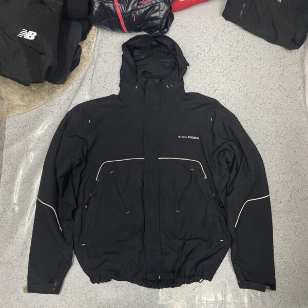 Tommy Hilfiger Hooded Padded Winter Jacket – Black XL