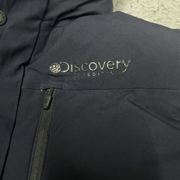 Discovery Expedition Long Padded Winter Jacket With Hood – Navy Blue - Image 2