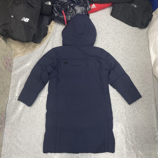 Discovery Expedition Long Padded Winter Jacket With Hood – Navy Blue - Image 15