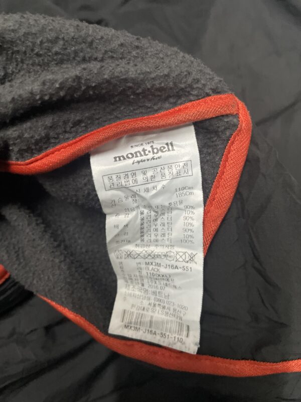Montbell Puffer Jacket Black XL - Image 6