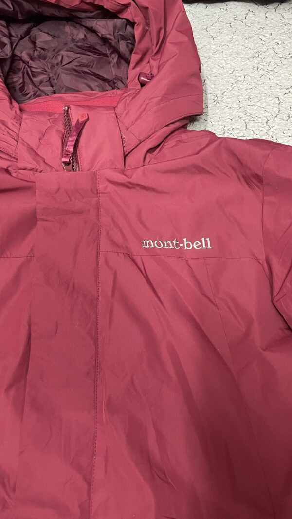 Montbell Waterproof Hooded Shell Jacket Red – Size L - Image 3
