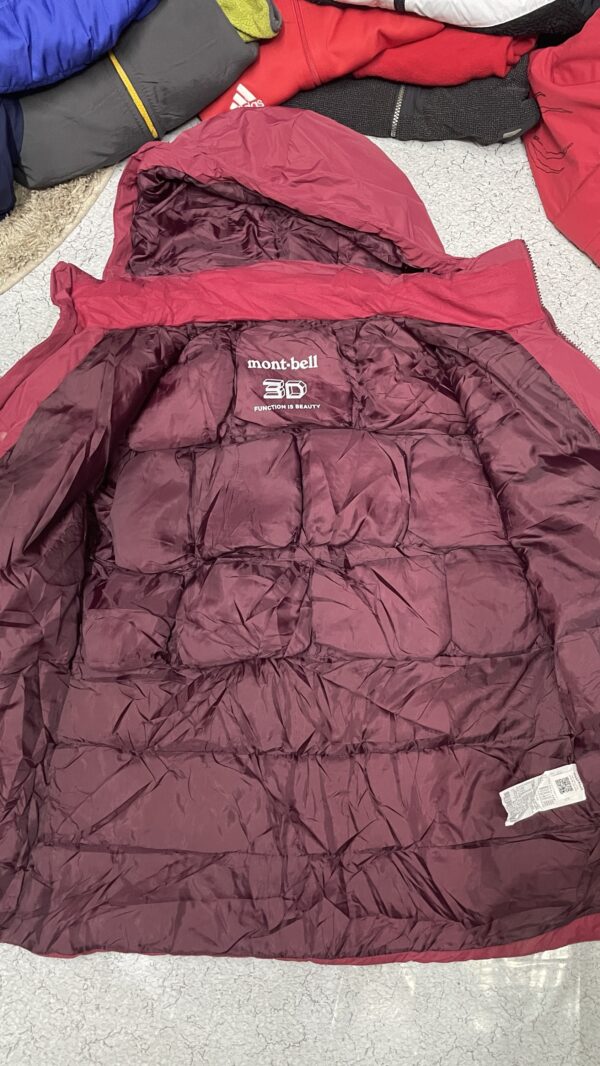 Montbell Waterproof Hooded Shell Jacket Red – Size L - Image 7