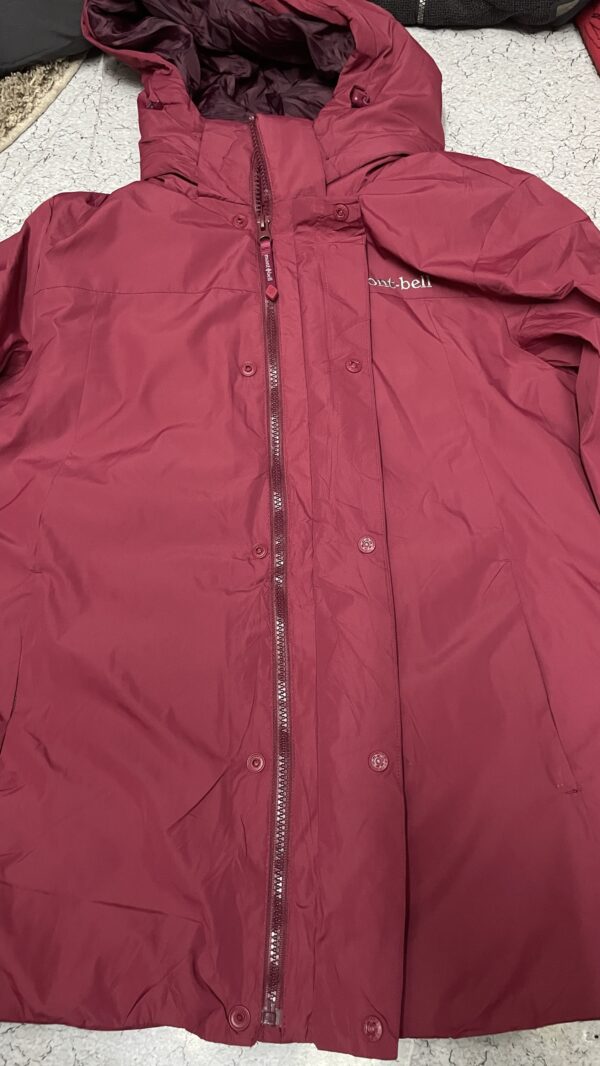 Montbell Waterproof Hooded Shell Jacket Red – Size L - Image 10