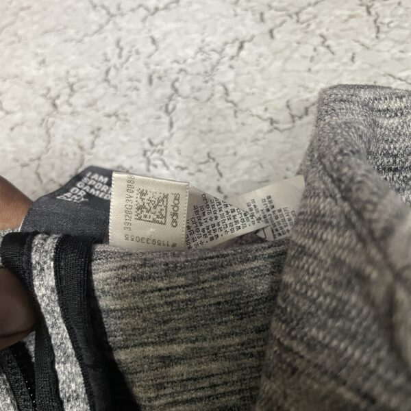 Adidas Athletics Heather Knit Full Zip Training Jacket Grey –XL - Image 4