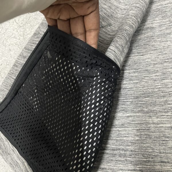 Adidas Athletics Heather Knit Full Zip Training Jacket Grey –XL - Image 7