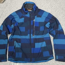 H&M Men’s Blue Patchwork Ski Winter Jacket Insulated Water