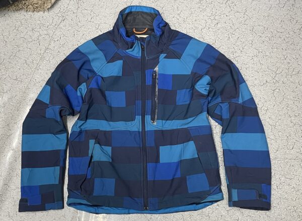 H&M Men’s Blue Patchwork Ski Winter Jacket Insulated Water