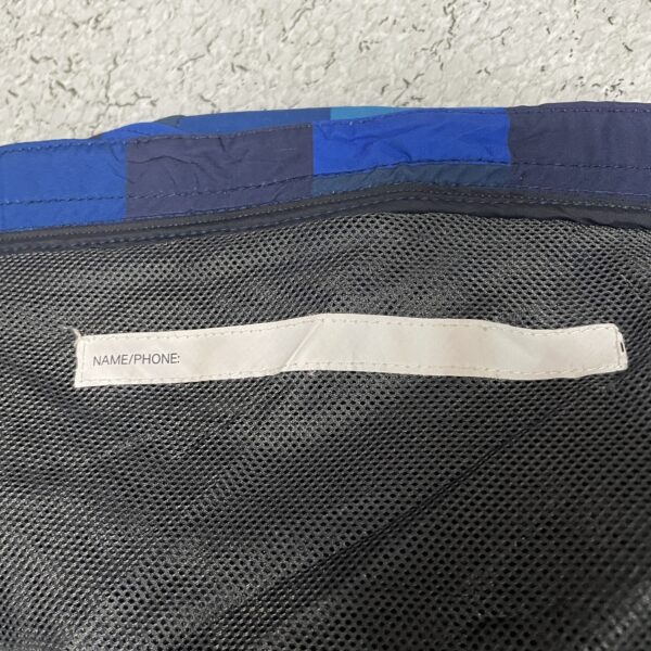 H&M Men’s Blue Patchwork Ski Winter Jacket Insulated Water - Image 8