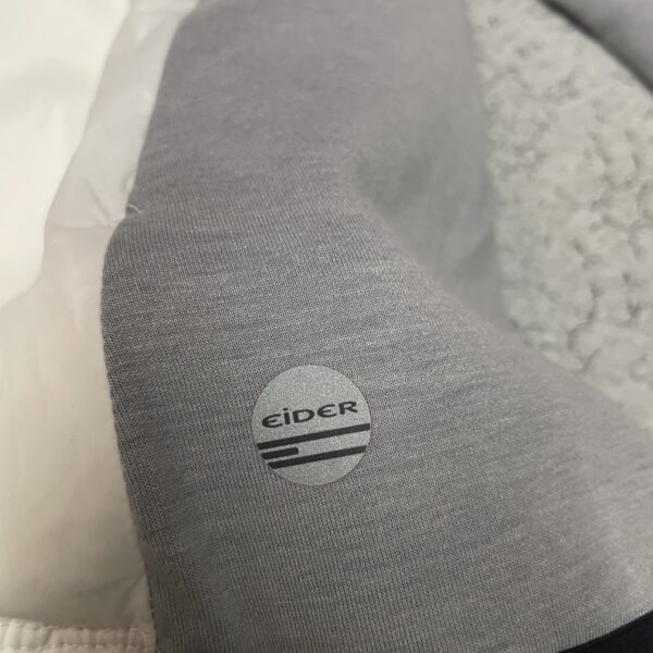 Eider Hybrid Insulated Half Zip Pullover Jacket White/Grey-M - Image 3