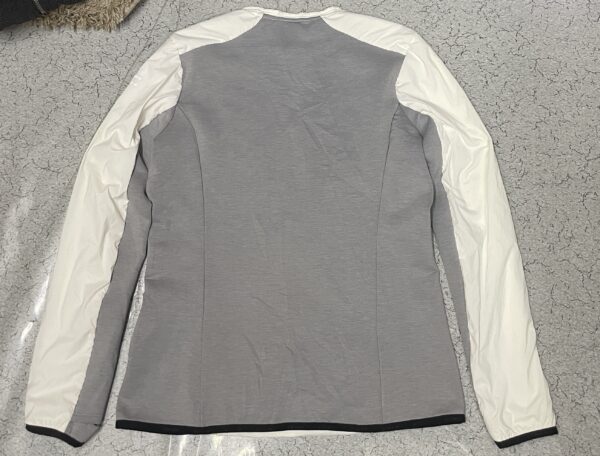 Eider Hybrid Insulated Half Zip Pullover Jacket White/Grey-M - Image 10