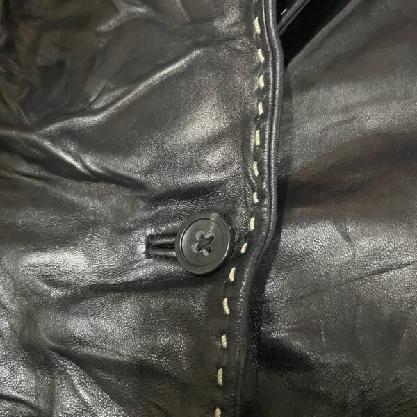 Banana Republic Women’s Genuine Leather Coat Black -XS - Image 5