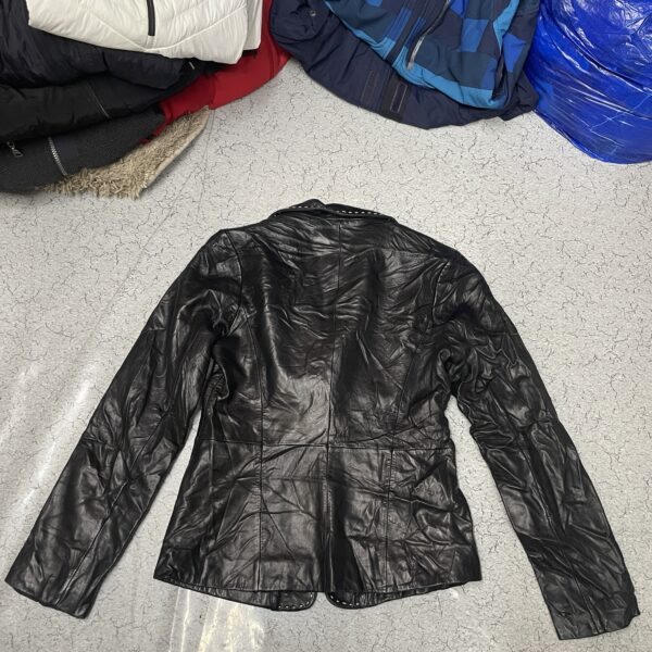 Banana Republic Women’s Genuine Leather Coat Black -XS - Image 8