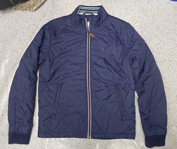 Tommy Hilfiger Men’s Navy Lightweight Classic Casual Zip Up Jacket-M - Image 2