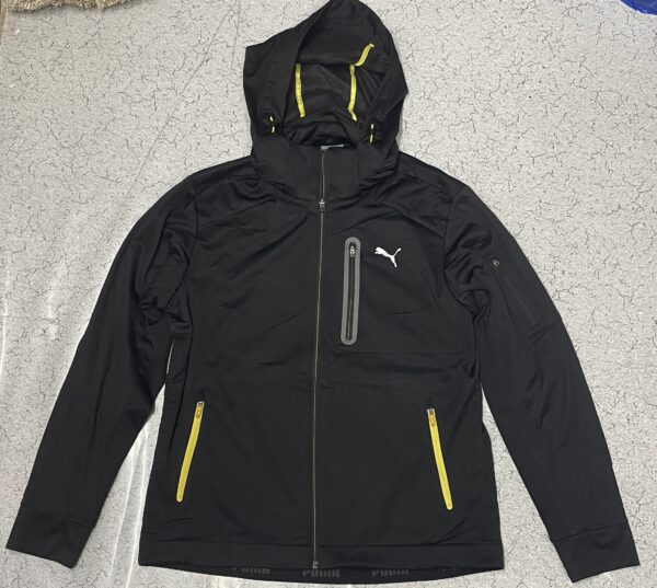 Puma Softshell Hooded Jacket Windproof Active Sports Track Jacket-M