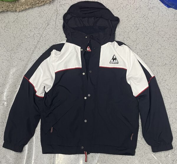 Le Coq Sportif Puffer Reversible Hooded Winter Jacket - L - Image 2