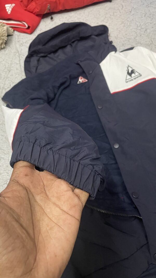 Le Coq Sportif Puffer Reversible Hooded Winter Jacket - L - Image 9