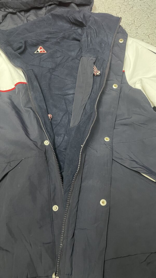 Le Coq Sportif Puffer Reversible Hooded Winter Jacket - L - Image 8