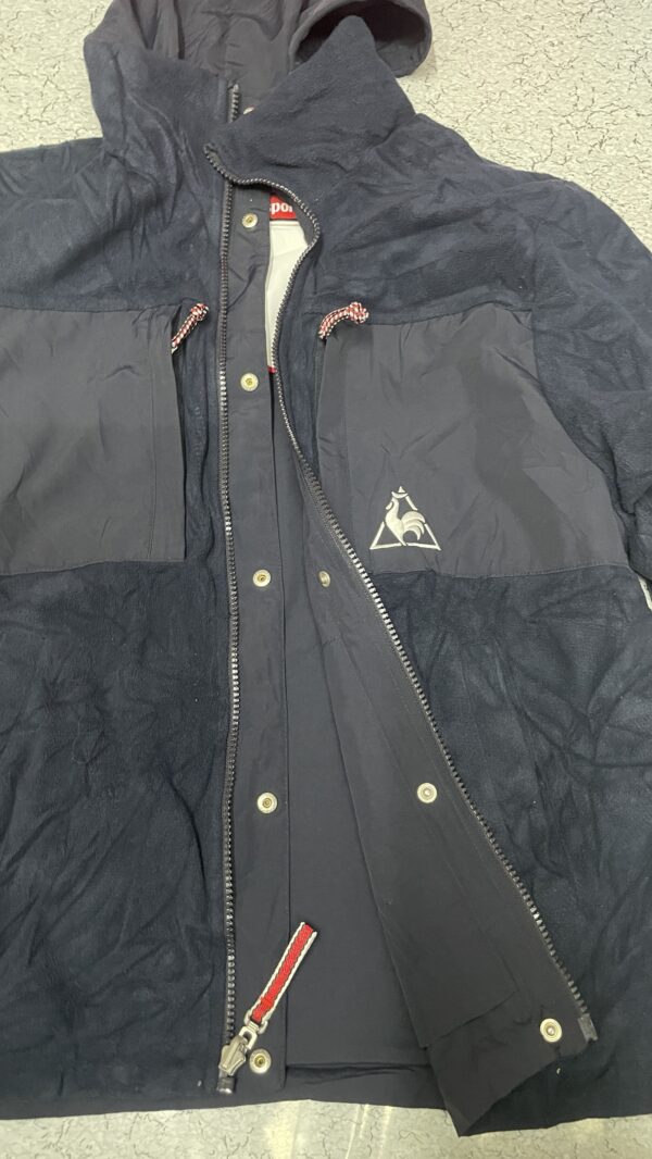 Le Coq Sportif Puffer Reversible Hooded Winter Jacket - L - Image 12