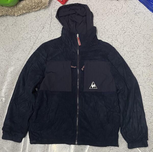 Le Coq Sportif Puffer Reversible Hooded Winter Jacket - L - Image 6