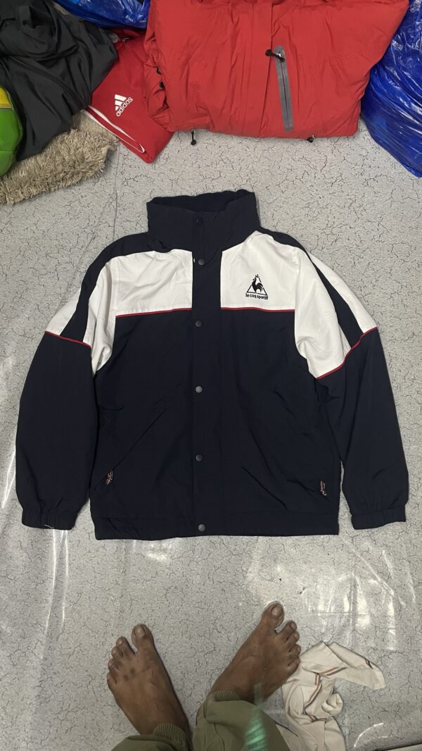 Le Coq Sportif Puffer Reversible Hooded Winter Jacket - L - Image 13