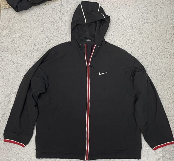 Nike Basketball Black Hooded Windbreaker Jacket – Size XL - Image 2