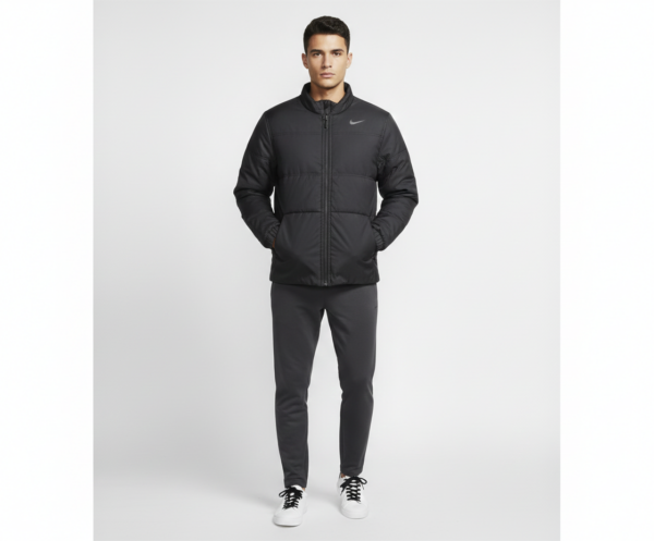 Nike Reversible Black Winter Jacket Lightweight Insulated XL