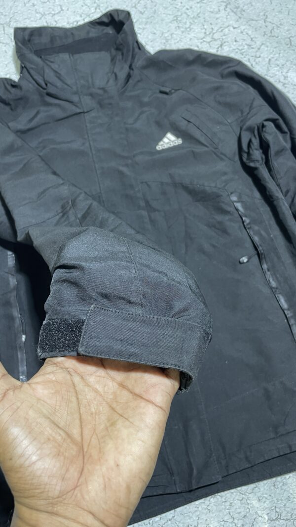 Adidas Climewarm Track Jacket Lite Weight Black M - Image 4